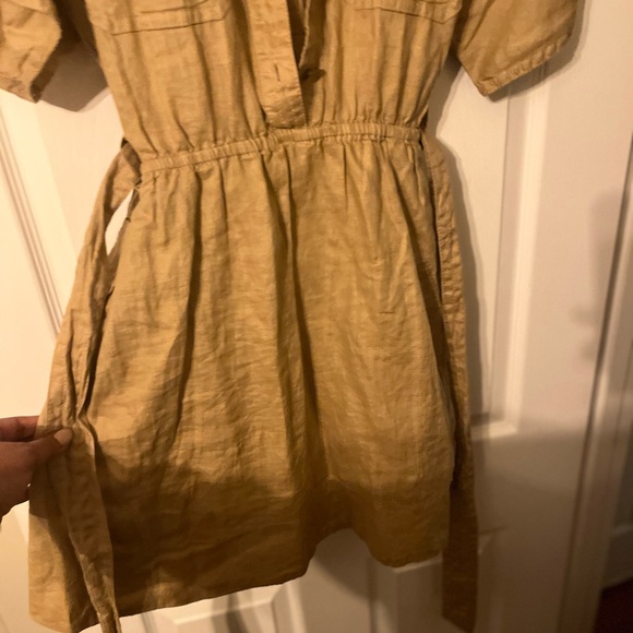 Banana Republic Linen Utility Dress Size Large - Picture 5 of 8